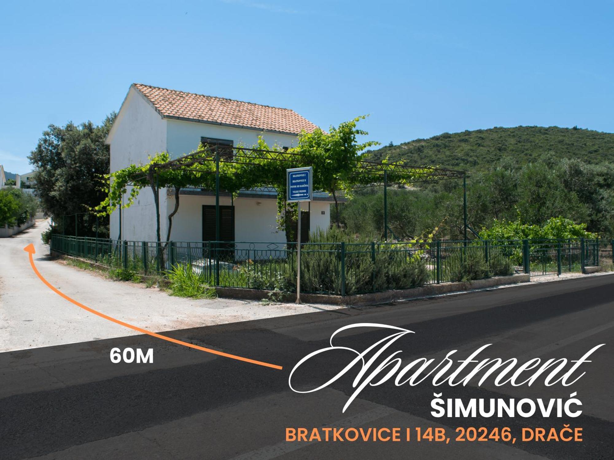 Apartment Simunovic Драче Екстер'єр фото